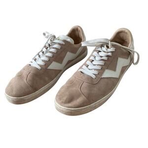 STUART WEITZMAN Baby Pink Trimmed Suede Daryl Sneakers Size 11.5